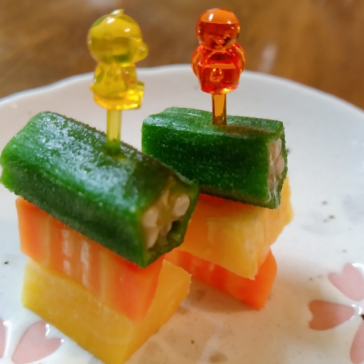 お弁当に 薩摩芋オクラ人参のピンチョス レシピ 作り方 By のん786 楽天レシピ お弁当に 薩摩芋オクラ人参のピンチョス レシピ 作り方 By のん786 楽天レシピ